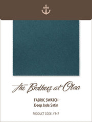 Deep Jade Satin Y347 Fabric Swatch