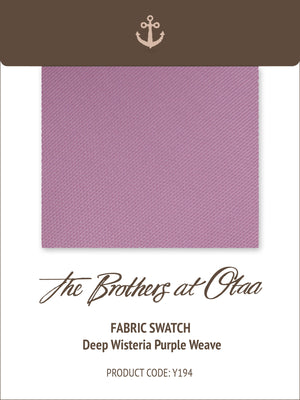 Fabric Swatch (Y194) - Deep Wisteria Purple Weave