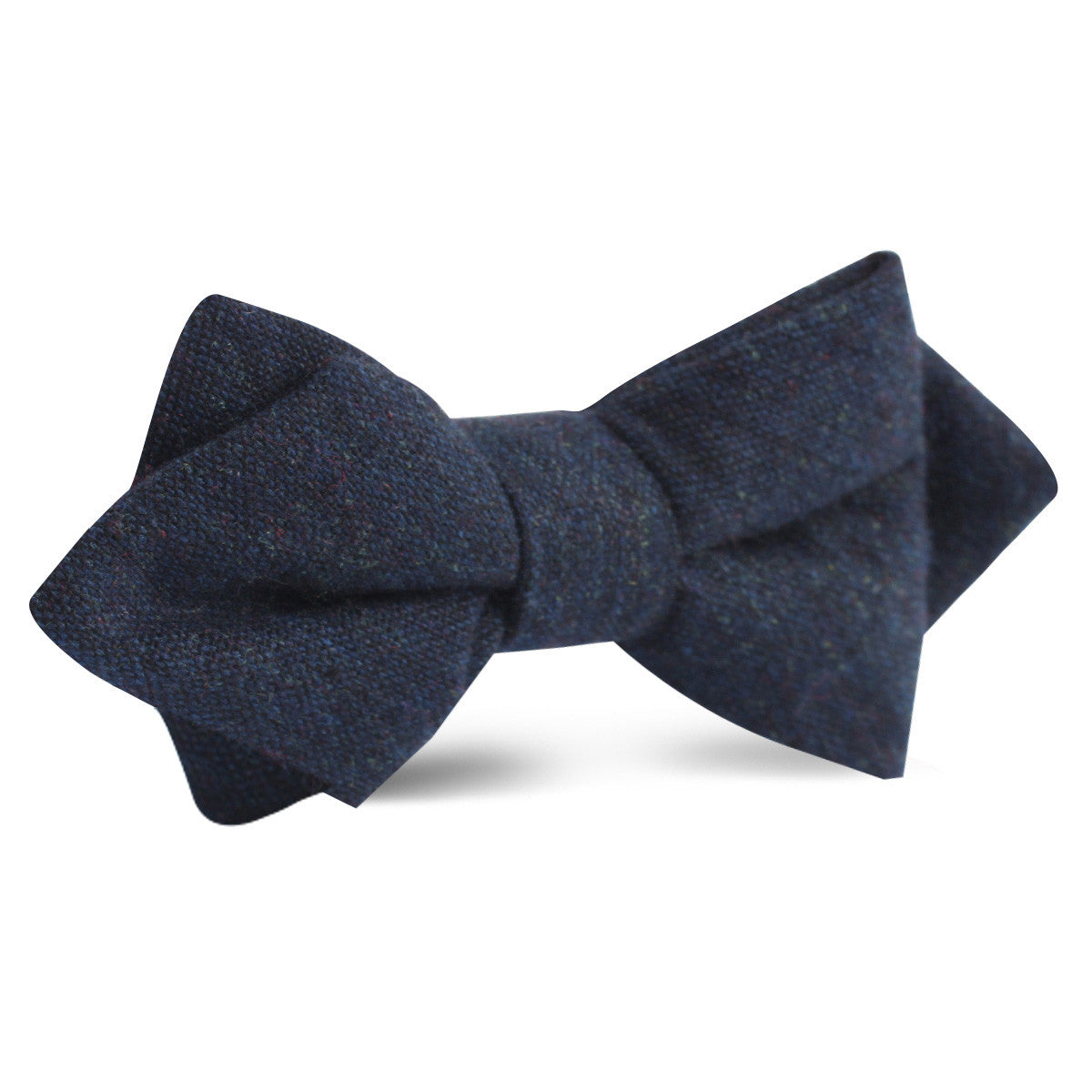 Deep Blue Cotswold Wool Diamond Bow Tie