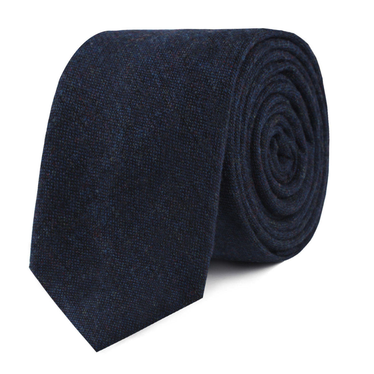 Deep Blue Cotswold Wool Slim Tie