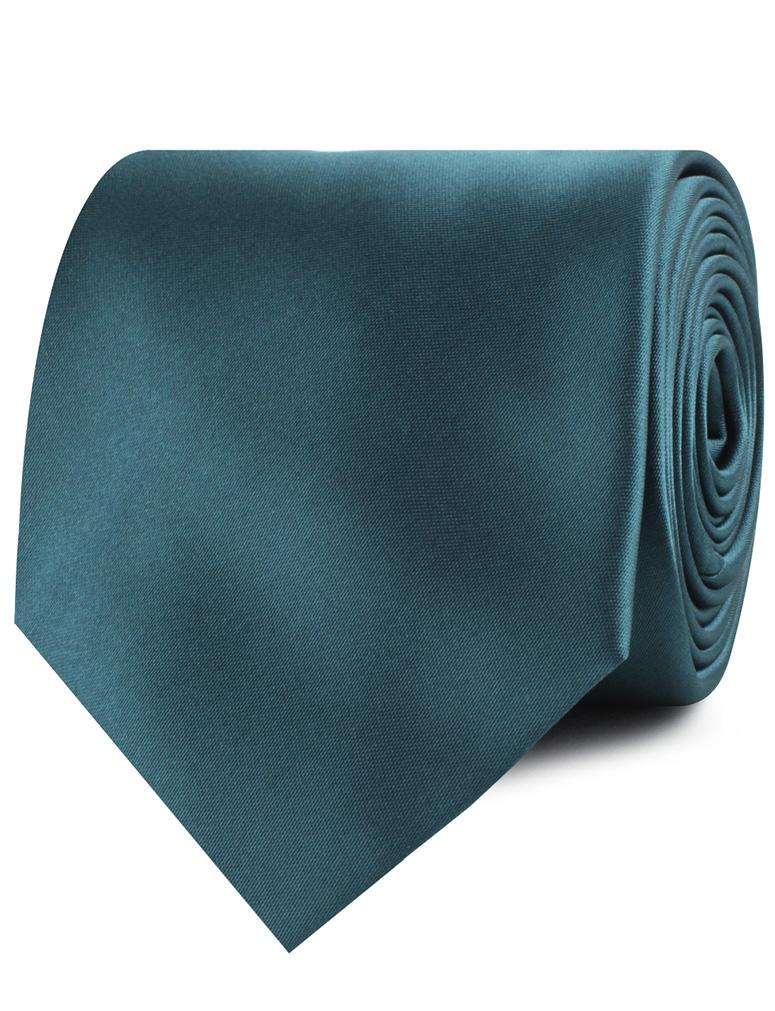 Deep Jade Satin Neckties