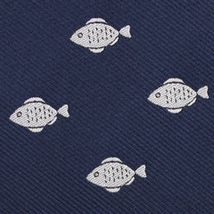 Deep Sea Fish Fabric Kids Diamond Bow Tie
