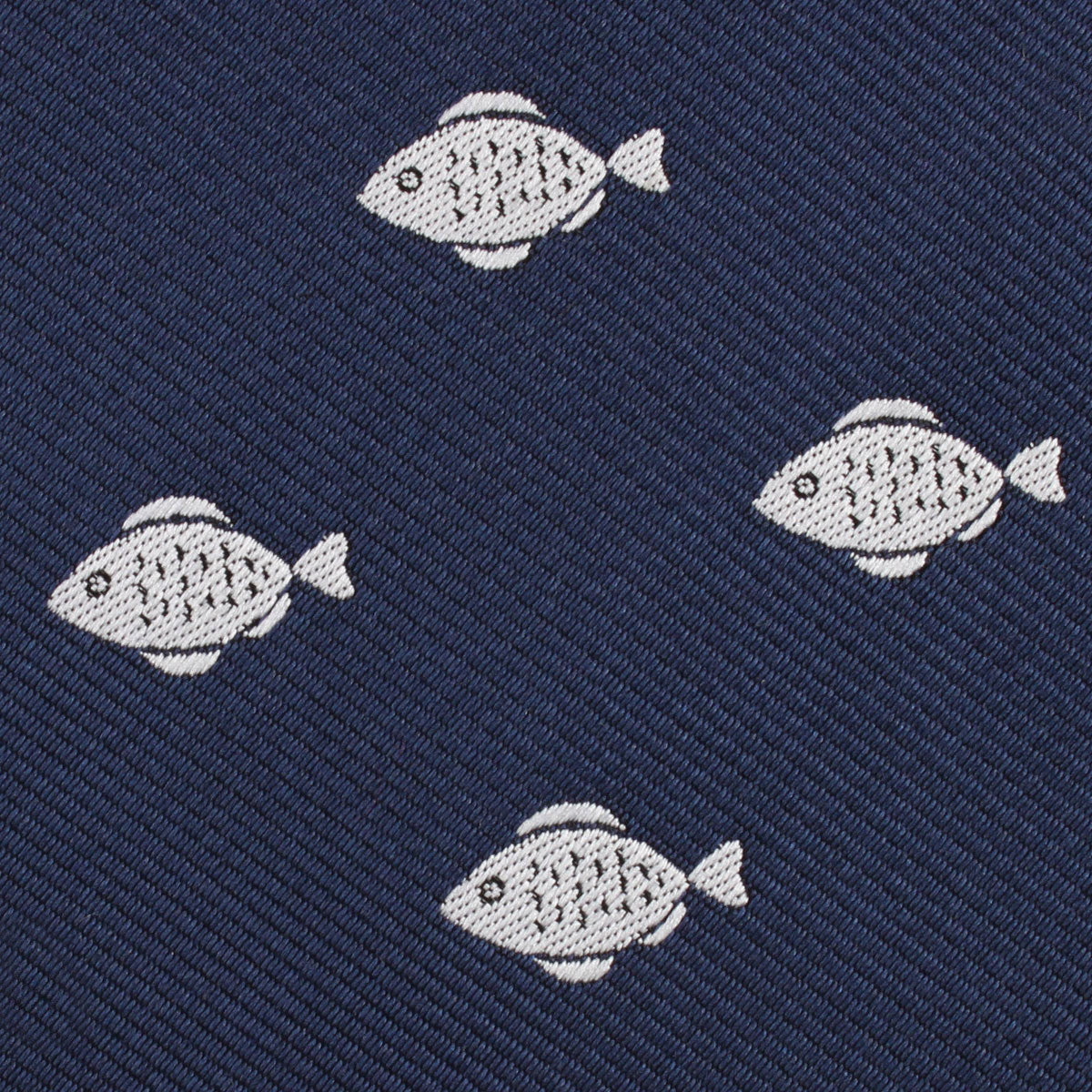 Deep Sea Fish Fabric Skinny Tie
