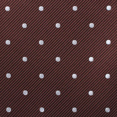 Desert Brown Polka Dots Self Bow Tie Fabric