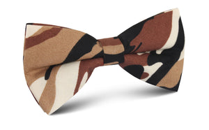 Desert Sand Camouflage Bow Tie