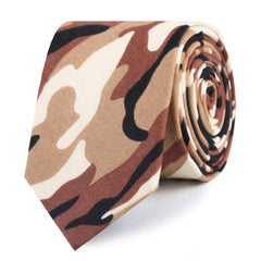 Desert Sand Camouflage Slim Tie