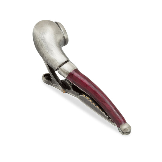 Detective Holmes Smoking Pipe Tie Bar