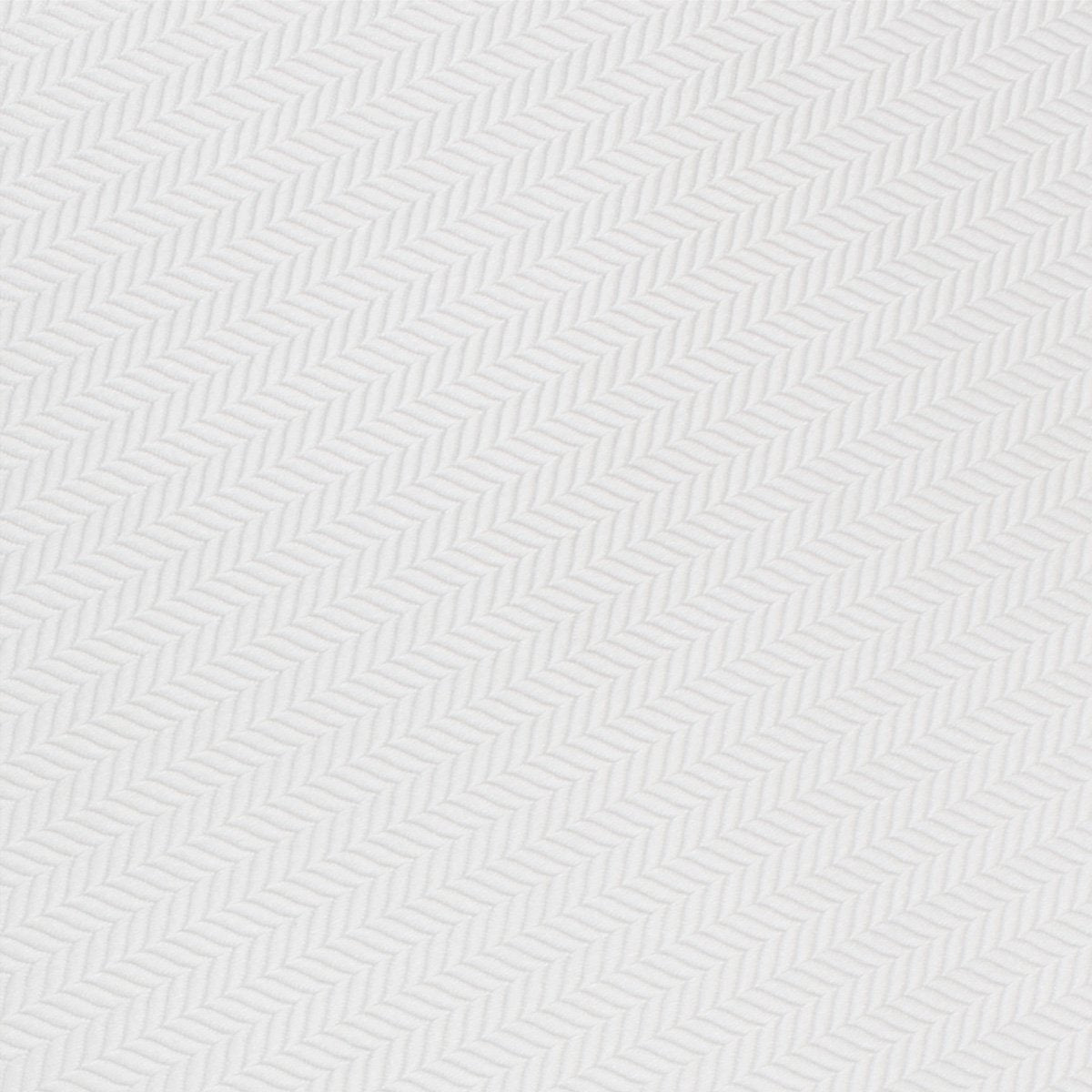 Diamond White Herringbone Chevron Pocket Square Fabric