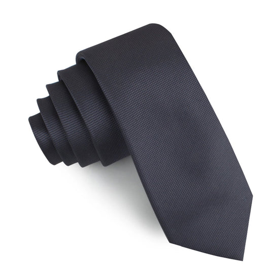 Dubrovnik Charcoal Grey Diamond Skinny Tie