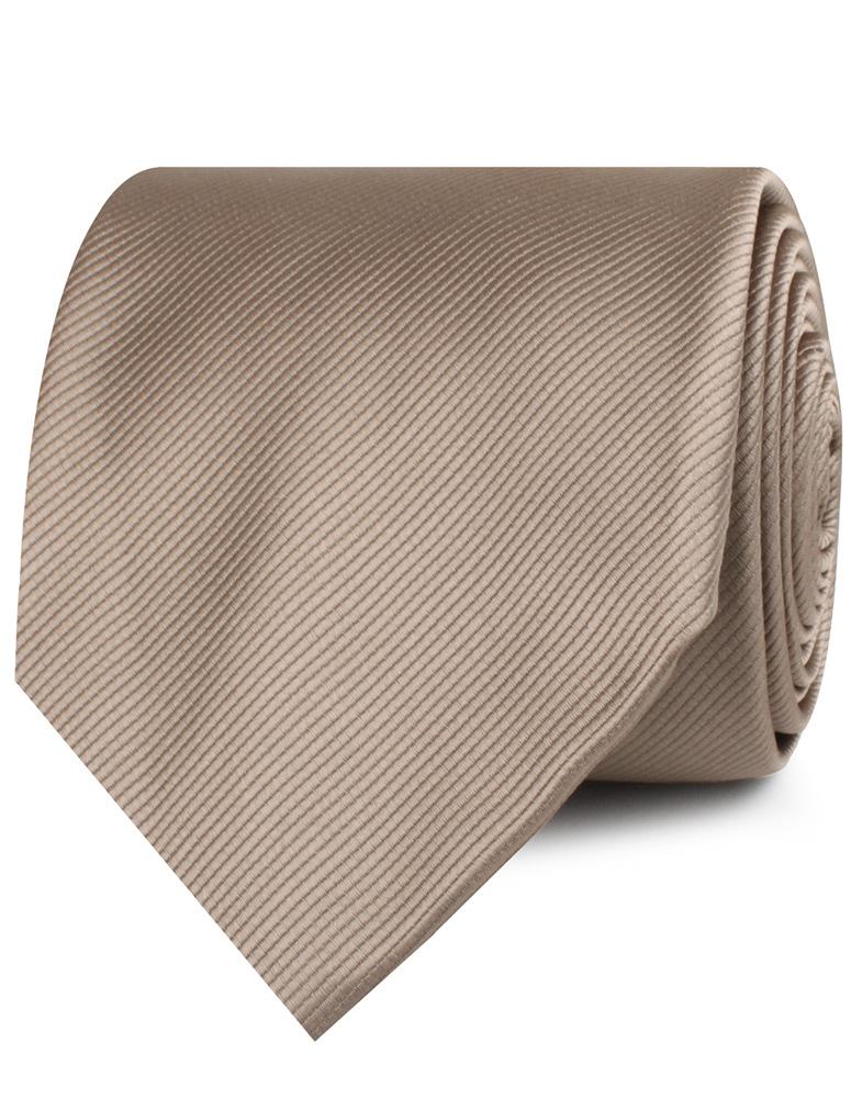 Dune Beige Brown Twill Neckties