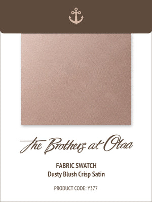 Fabric Swatch (Y377) - Dusty Blush Crisp Satin