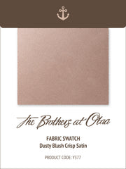 Dusty Blush Crisp Satin Y377 Fabric Swatch