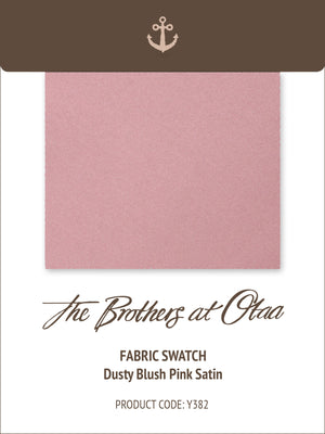 Fabric Swatch (Y382) - Dusty Blush Pink Satin