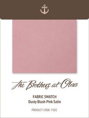 Dusty Blush Pink Satin Y382 Fabric Swatch