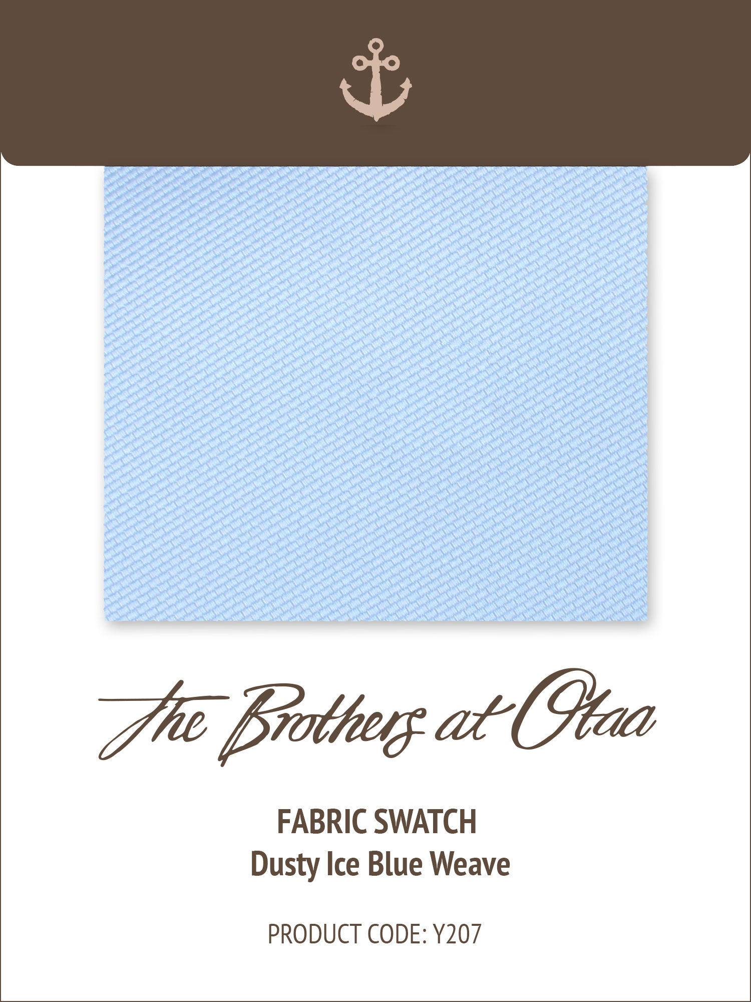 Dusty Ice Blue Weave Y207 Fabric Swatch