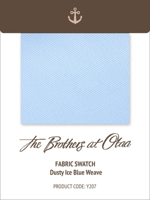 Fabric Swatch (Y207) - Dusty Ice Blue Weave