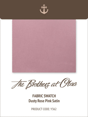 Fabric Swatch (Y362) - Dusty Rose Pink Satin