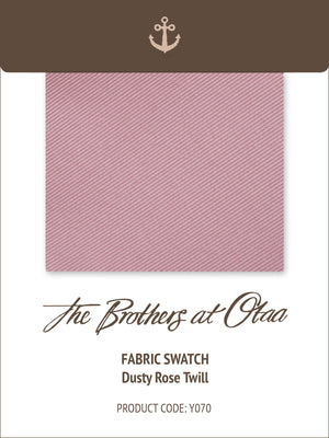 Fabric Swatch (Y070) - Dusty Rose Twill