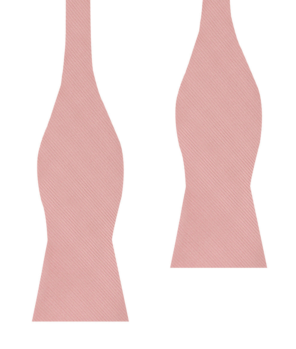 Dusty Blush Pink Twill Self Bow Tie