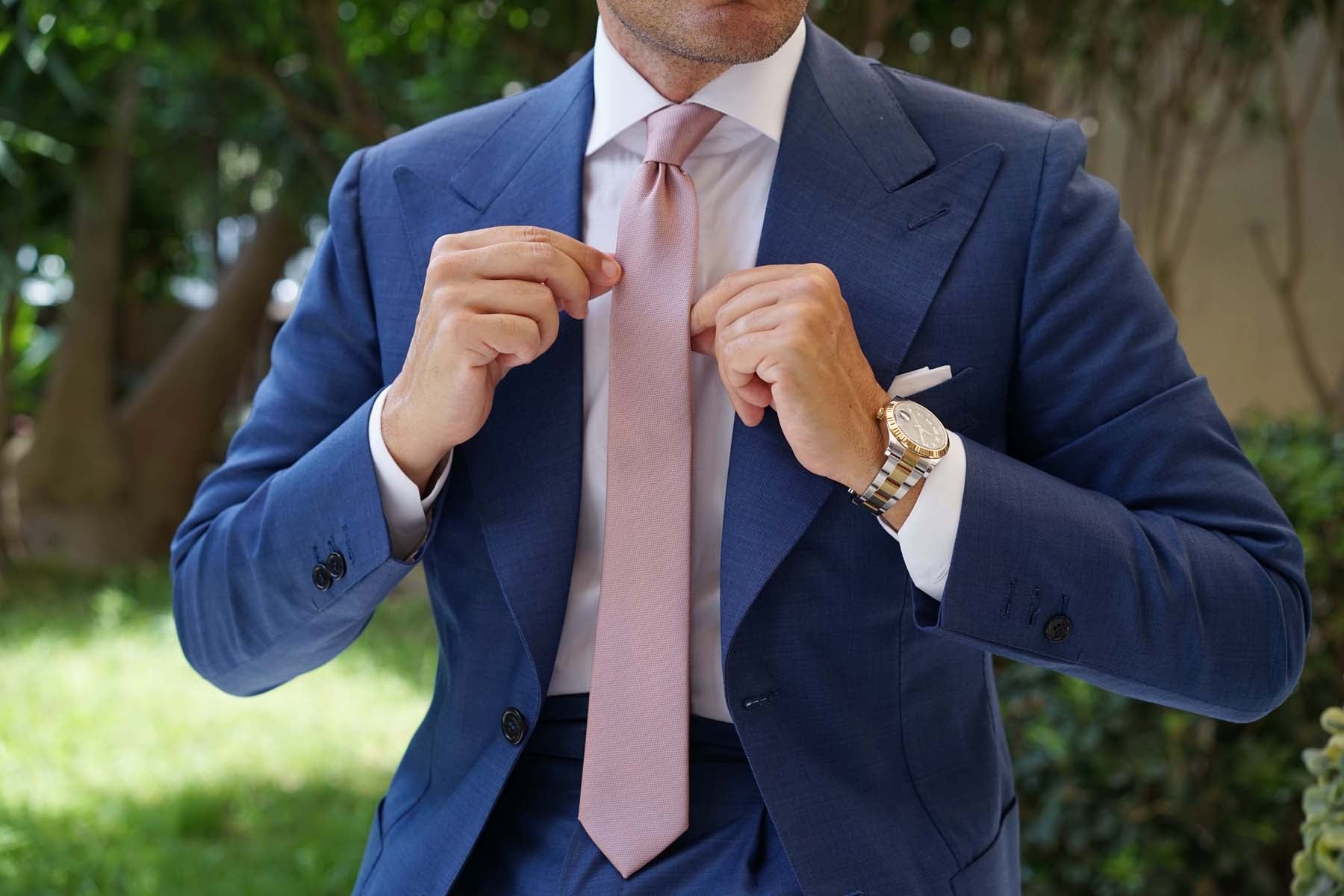 dusty mauve tie