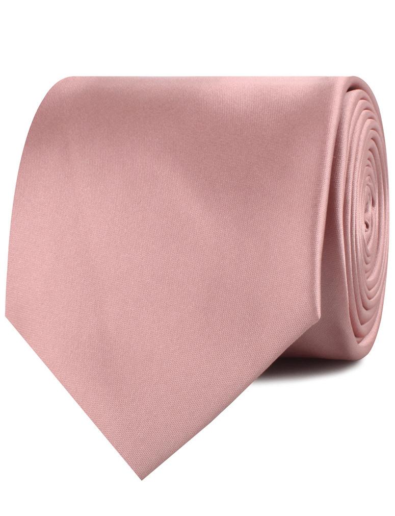 Dusty Blush Pink Satin Neckties