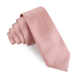 Dusty Blush Pink Twill Skinny Tie