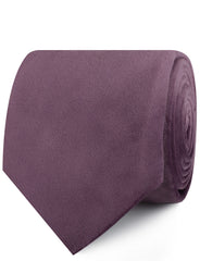 Dusty Lilac Purple Velvet Necktie Roll
