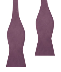 Dusty Lilac Purple Velvet Self Bow Tie