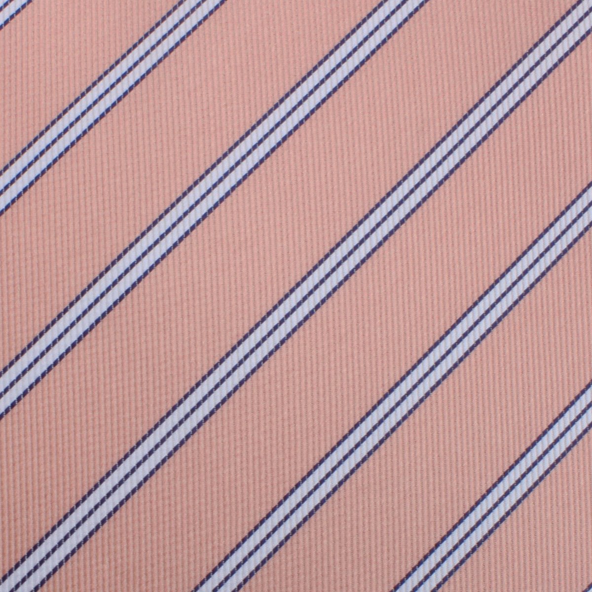 Dusty Peach Copacabana Striped Skinny Tie Fabric