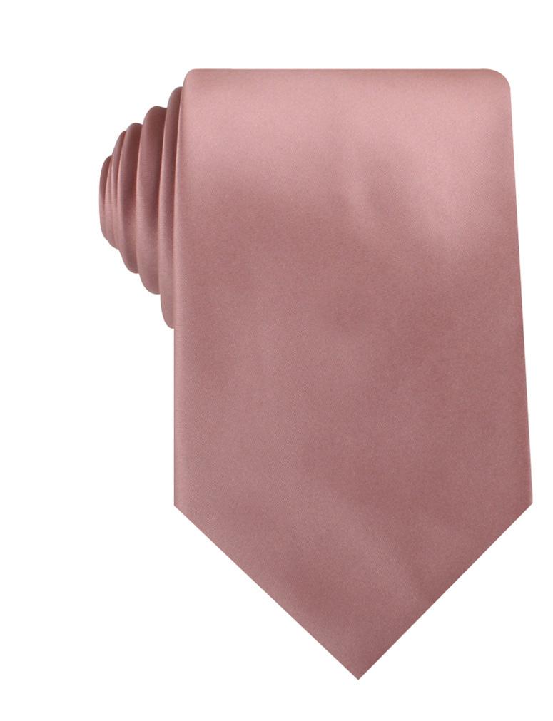 Dusty Rose Vintage Satin Necktie
