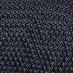 Elan Argent Grey Knitted Tie Fabric