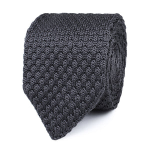 Elysian Grey Knitted Tie