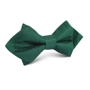 Emerald Green Cotton Diamond Bow Tie