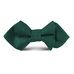 Emerald Green Cotton Kids Diamond Bow Tie