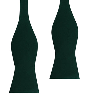Emerald Green Cotton Self Tie Bow Tie