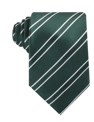 Emerald Green Double Stripe Necktie