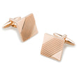 Emperor Qin Shi Rose Gold Square Cufflinks