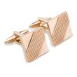 Emperor Qin Shi Rose Gold Square Mens Cufflinks