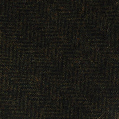 Essex Green Herringbone Textured Wool Fabric Mens Bow Tie