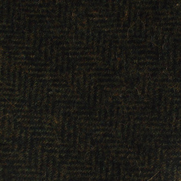 Essex Green Herringbone Textured Wool Fabric Self Bowtie