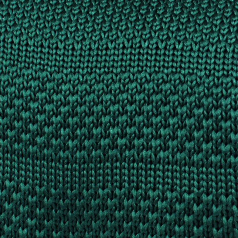 Exeter Green Knitted Tie Fabric