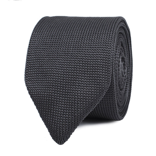 Fawkes Grey Knitted Tie