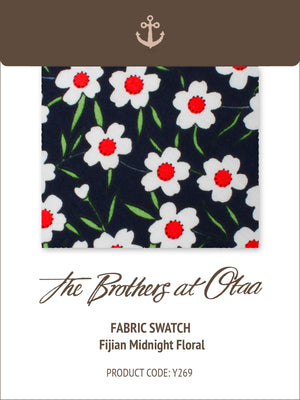 Fabric Swatch (Y269) - Fijian Midnight Floral