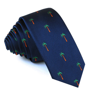 Fijian Palm Tree Skinny Tie