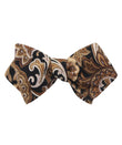 Filicudi Brown Paisley Diamond Self Bowtie
