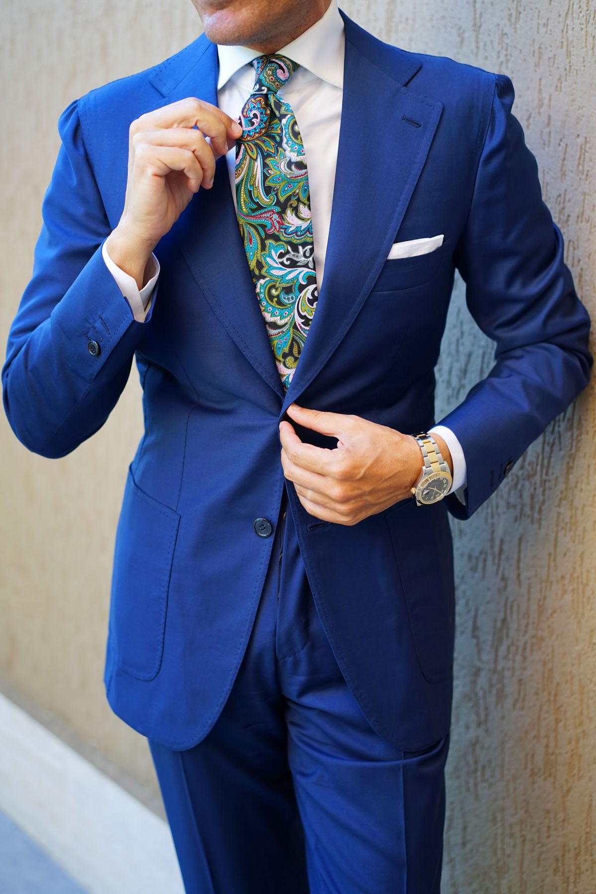 Filicudi Maroon & Green Paisley Tie | Wedding Ties | Men's Neckties AU ...