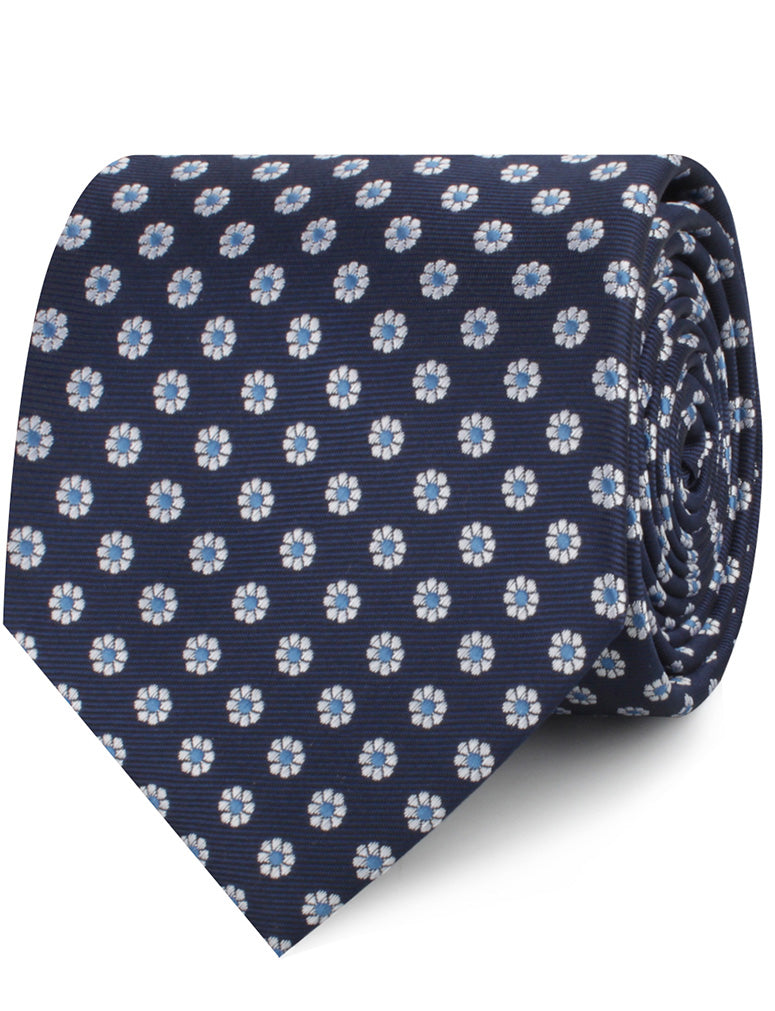Fiori Blu Floral Neckties