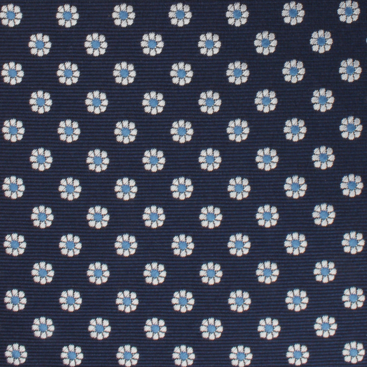 Fiori Blu Floral Pocket Square Fabric