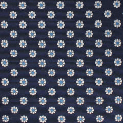 Fiori Blu Floral Pocket Square Fabric
