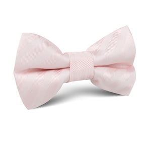 Flamenco Blush Pink Striped Kids Bow Tie
